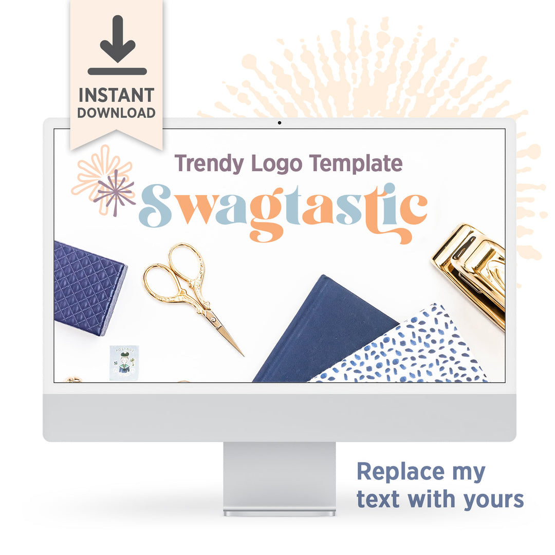 Professional Trendy Logo Template for Illustrator: Swagtastic