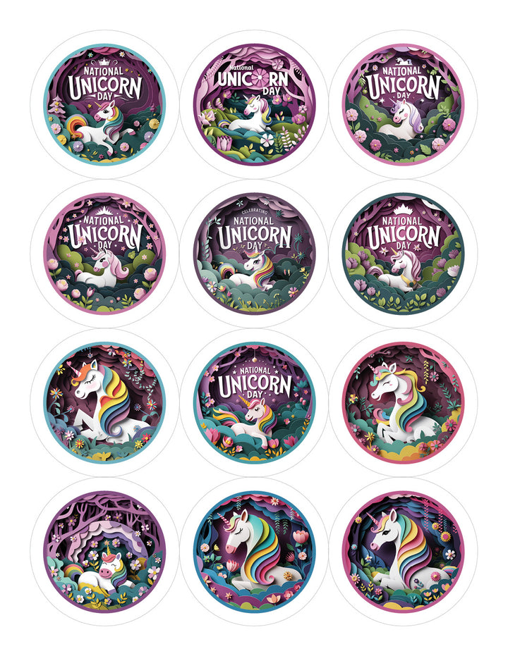 Unicorn Vibes: Stickers + Canva Graphics Kit
